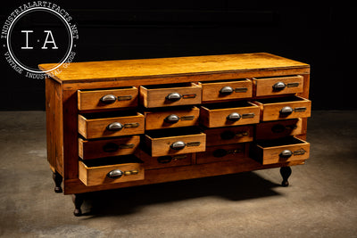 Antique Industrial Apothecary Cabinet