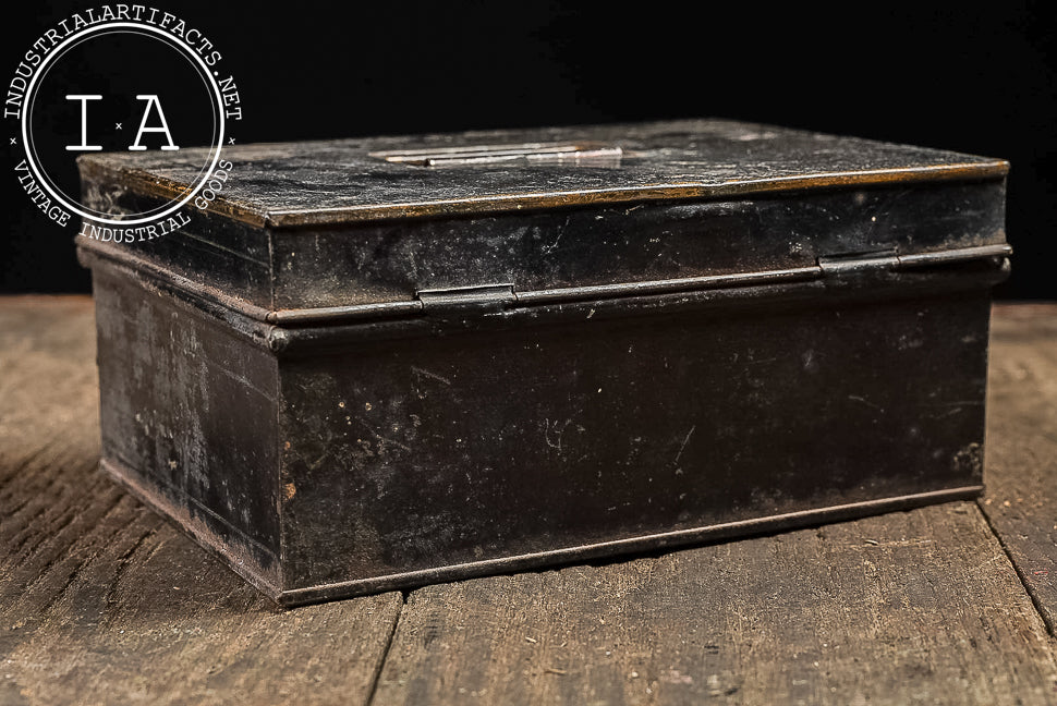 Antique Spice Tin Box with Grater