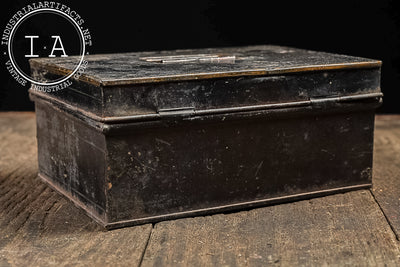 Antique Spice Tin Box with Grater