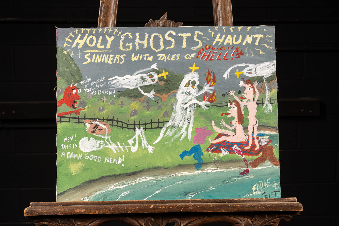 Holy Ghosts | Original Contemporary Acrylic on Canvas Painting, Signed