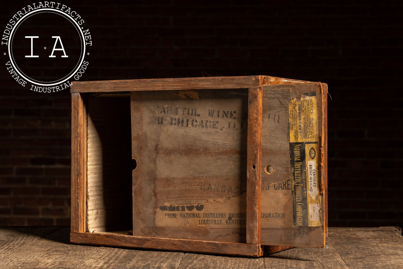 Vintage Bond & Lillard Whiskey Shipping Crate