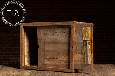 Vintage Bond & Lillard Whiskey Shipping Crate