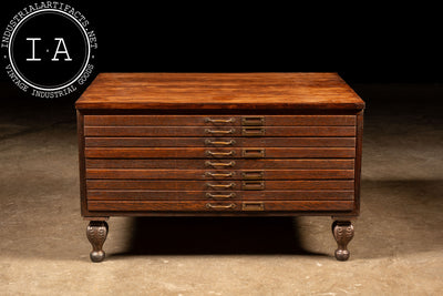 Early 20th Century Single Stack Wooden Flat File