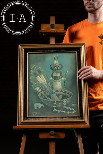 Indigenous Oil Painting On Canvas by R. Yellowhair