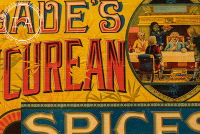 Late 19th Century Epicurean Spice Sign