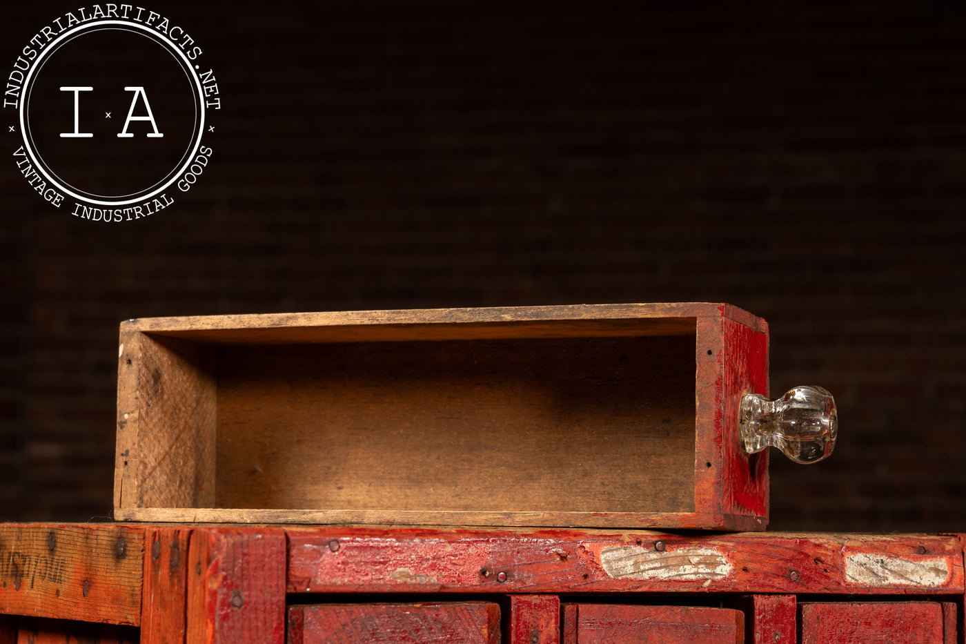 c. 1950 Shop-Made Hercules Explosives Small Parts Cabinet