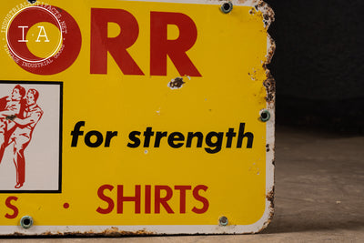 Sweet-Orr Union-Made Workwear Single-Sided Porcelain Sign