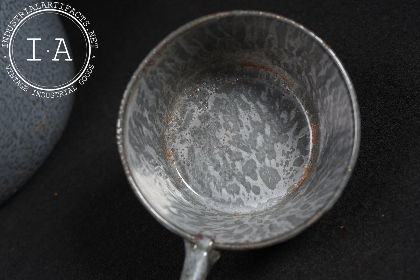 Antique 4-Piece Set of Graniteware Dishes