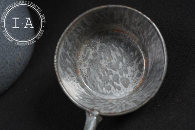 Antique 4-Piece Set of Graniteware Dishes