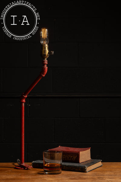 Industrial Red Pipe Lamp