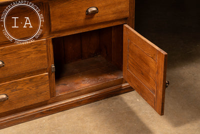 Antique Farmhouse Oak Hutch