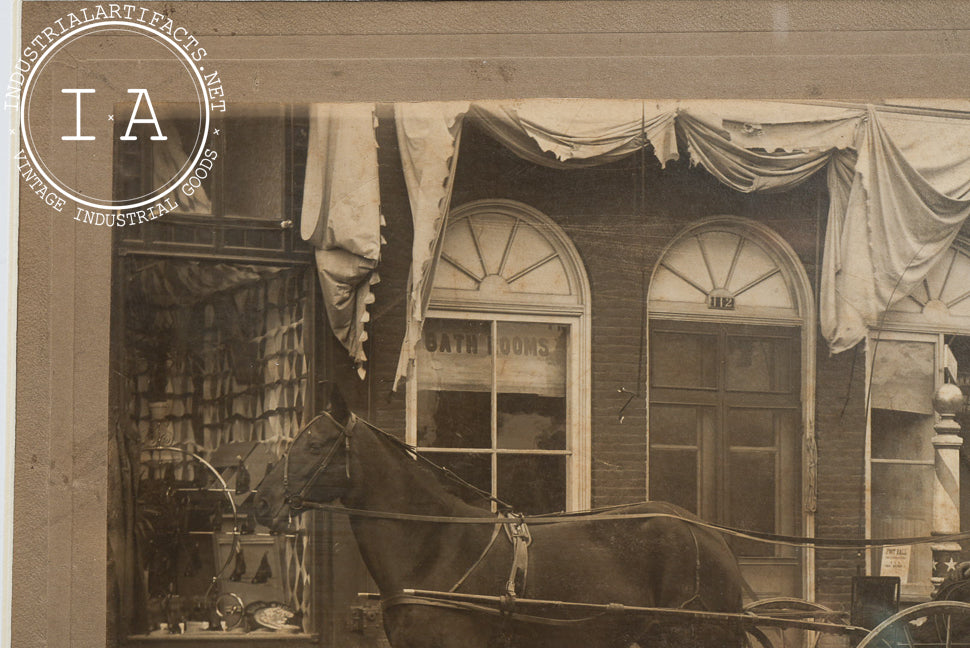Framed 19th Century Sepia Photograph
