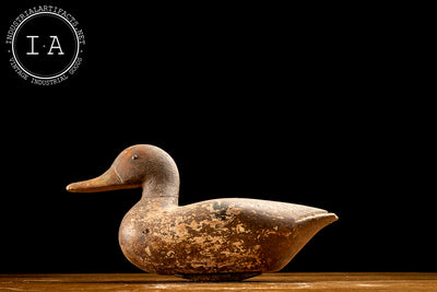 Antique Hand Carved Wooden Duck Decoy