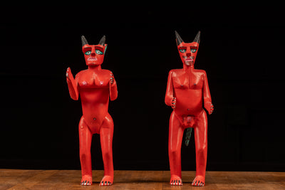 Set of 2 Vintage Handmade Diablo (Devil) Alebrijes