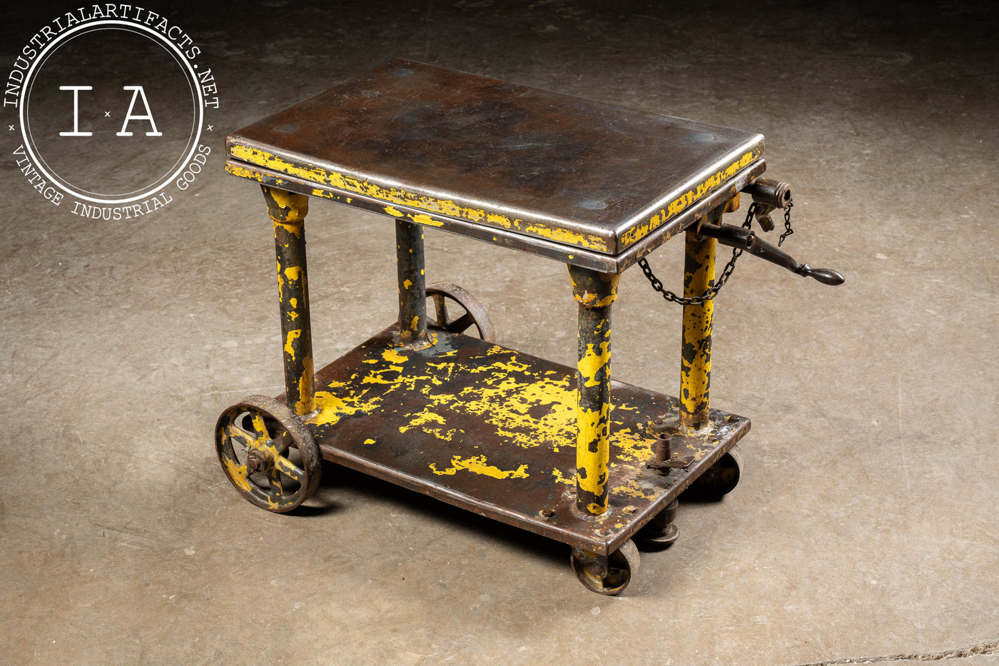 Original Industrial Steel Rolling Die Cart