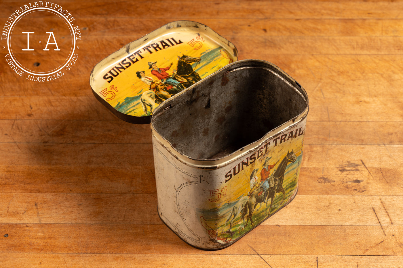 Vintage Sunset Trail Cigar Tin