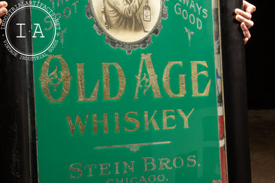 Pre-Prohibition Old Age Whiskey ROG Advertising Sign