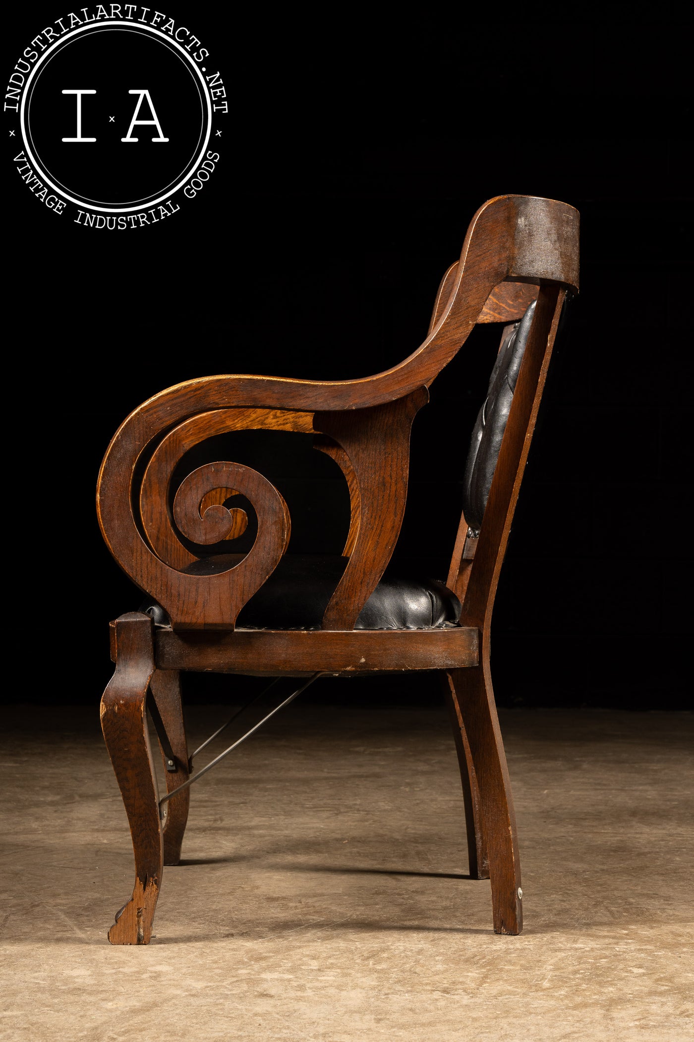 Late 19th Century Billiards Room Clawfoot Chair