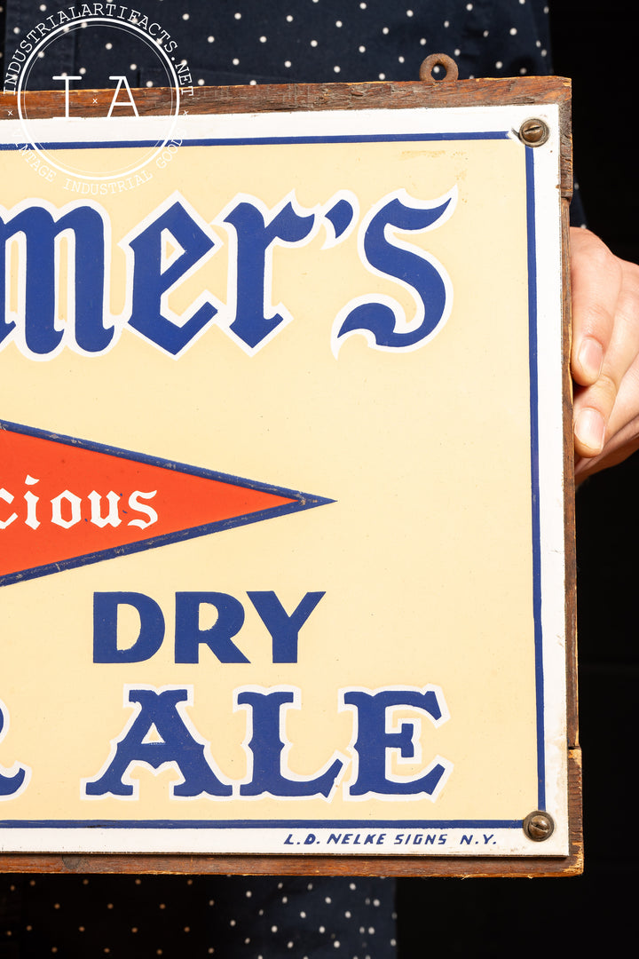 Vintage SSP Seilheimer's Ginger Ale Advertising Sign – Industrial