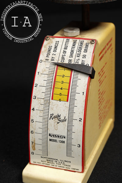 Vintage Model 1308 Recipe Scale By Hanson