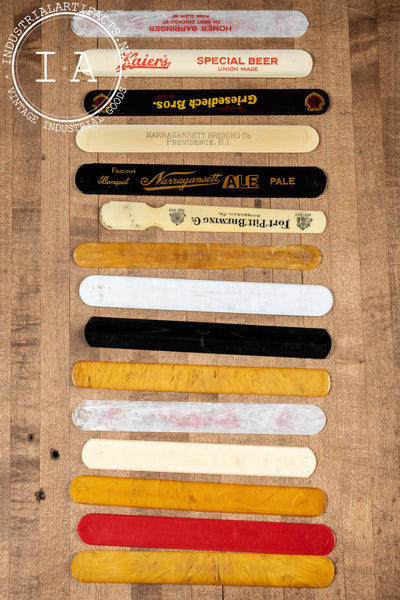 Lot of 15 Vintage Advertising Beer Combs