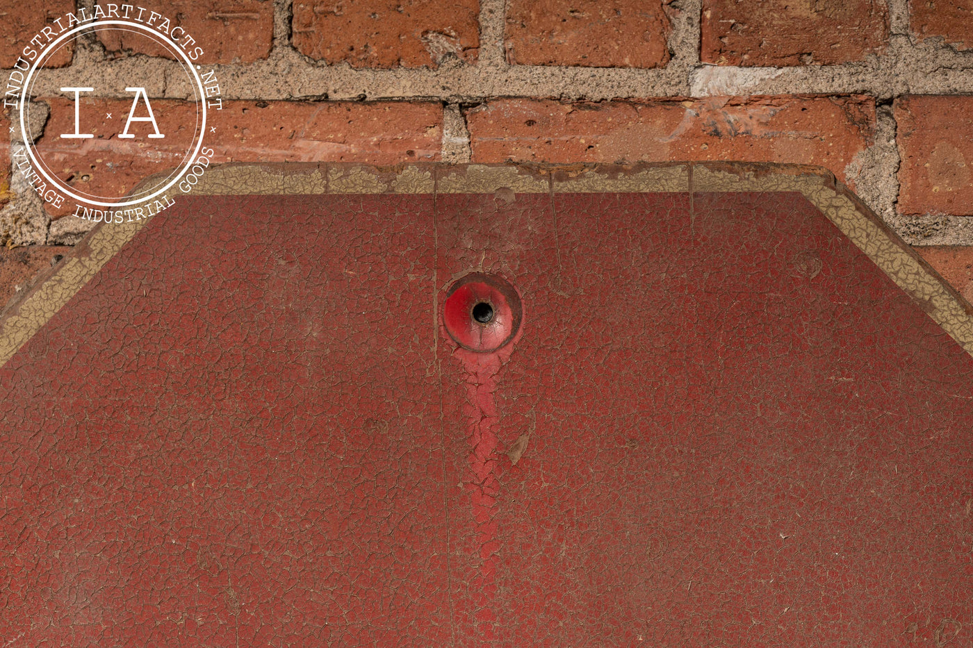 Vintage Reflective Wooden Stop Sign