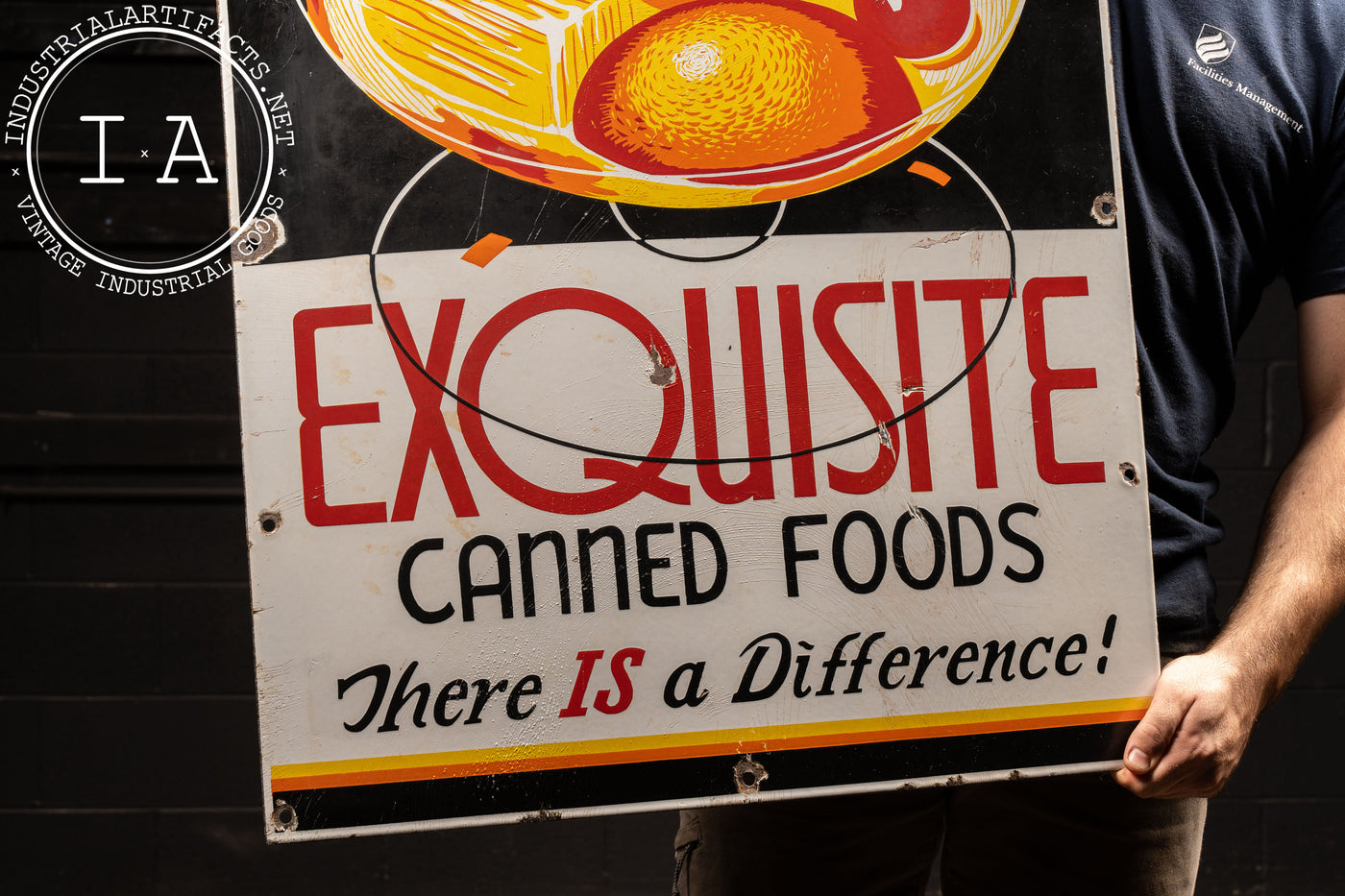 Vintage Canned Foods SSP Advertising Sign