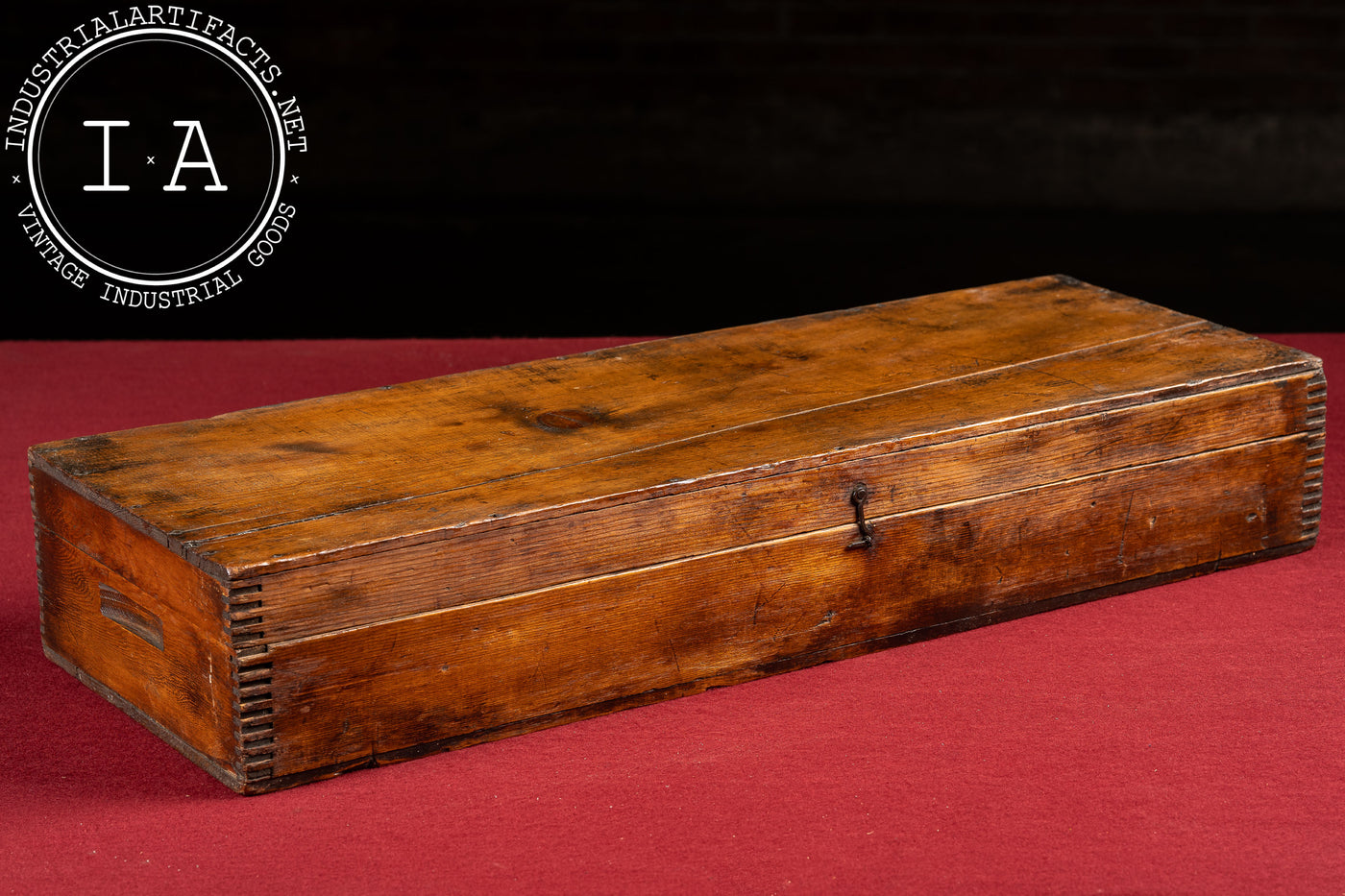 Antique Wooden Box-Joint Storage Case