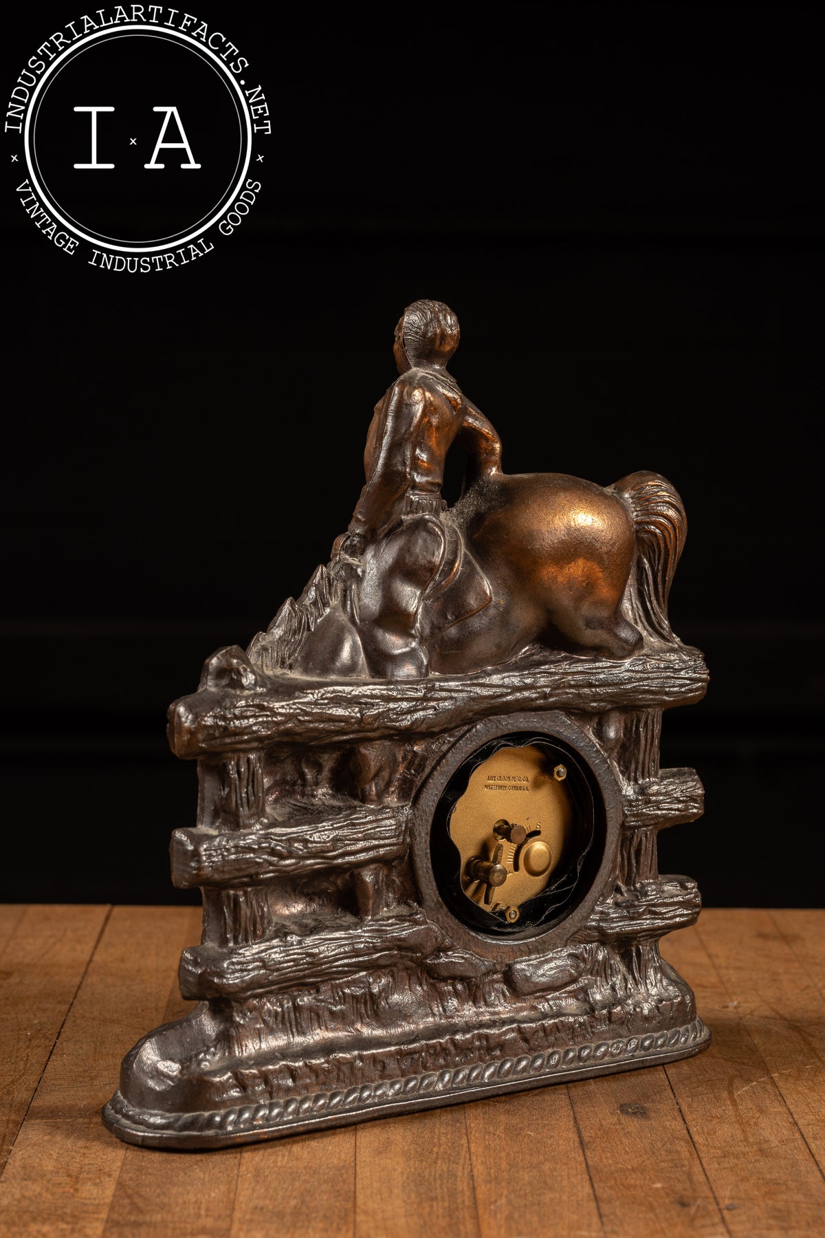 Vintage Rodeo Desk Clock – Industrial Artifacts