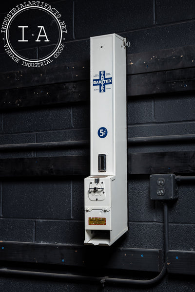 Porcelain Enamel Coin Op Sanitex Dispenser