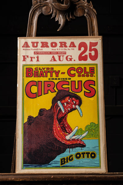 c. 1961 Circus feat. Big Otto Lithograph Poster by Roland Butler