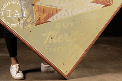 Large Merita Bread Tin Advertising Sign