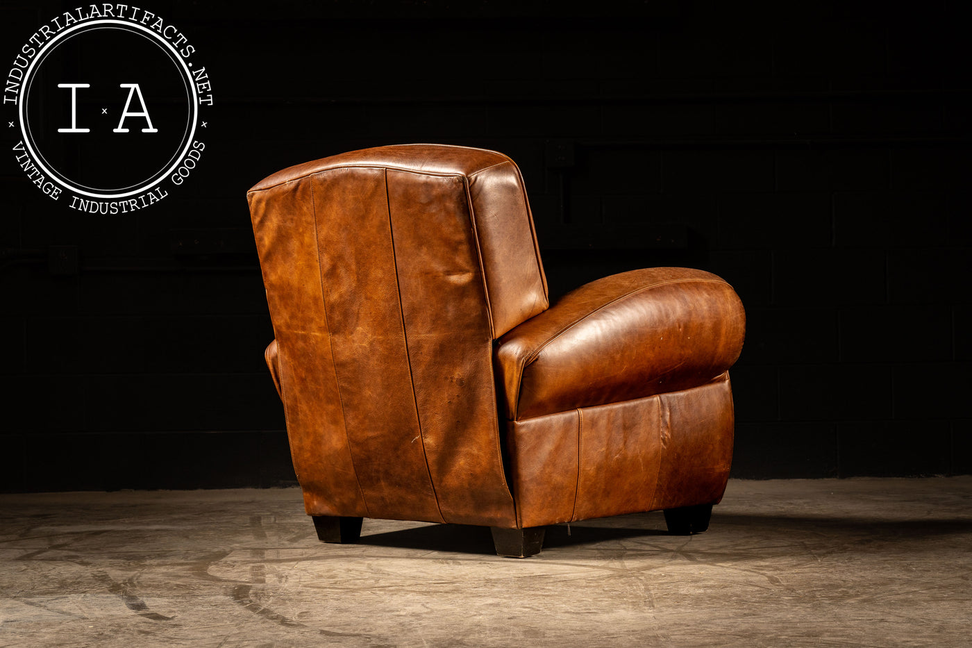 Vintage Espresso Club Recliner Chair