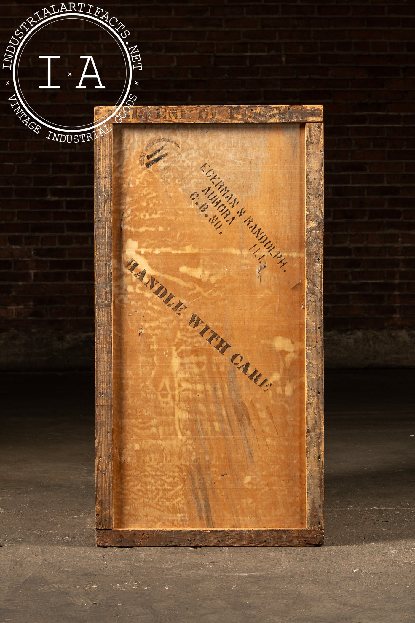 Early 20th Century Victor Phonograph Shipping Crate from Egerman & Randolph