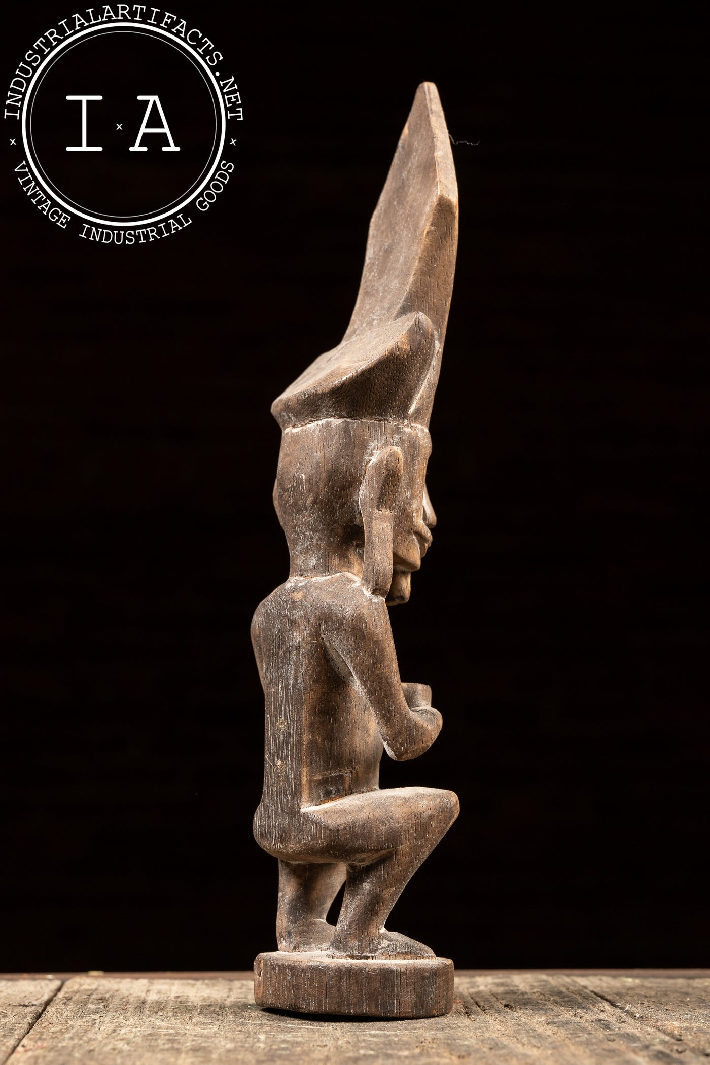 Vintage Wooden Indonesian Adu Zatua Sculpture