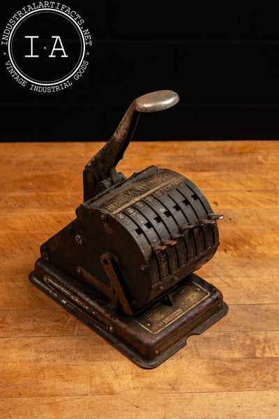 Early 20th Century Check Writing Machine