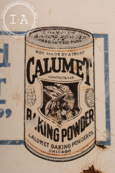 Antique Calumet Baking Powder Porcelain Tabletop