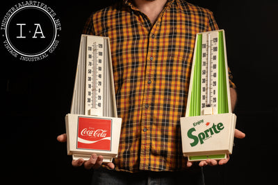 Vintage Coca-Cola and Sprite Promotional Thermometers