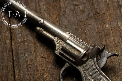 19th Century Jumbo Cap Gun Pistol – Long Barrel Toy Revolver