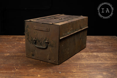 Early 20th Century Fold Out Toolbox With Japanned Finish