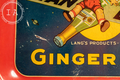 Prohibition-Era Hyan Dry Ginger Ale Beverage Tray