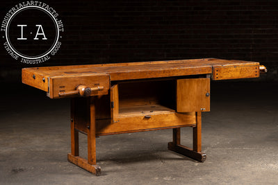 Antique French Carpenter's Workbench