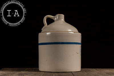 Early 20th Century 2-Gal. Stoneware Crock by Blue Band