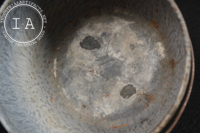 Antique 4-Piece Set of Graniteware Dishes