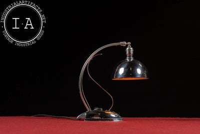 Vintage Westinghouse Iron Campaign Award Lamp - Chrome Dome Desk Light