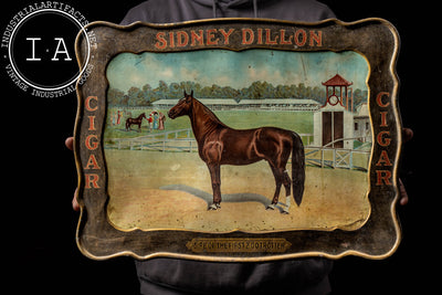 Early 20th Century Sidney Dillon Cigars Self-Framed Tin Litho Advertising Sign