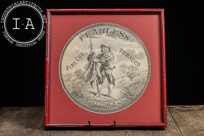 Framed “Fearless” Fine Cut Tobacco Label