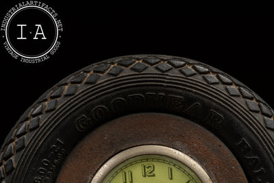 Vintage Goodyear Figural Advertising Clock by Ingraham