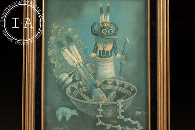 Indigenous Oil Painting On Canvas by R. Yellowhair