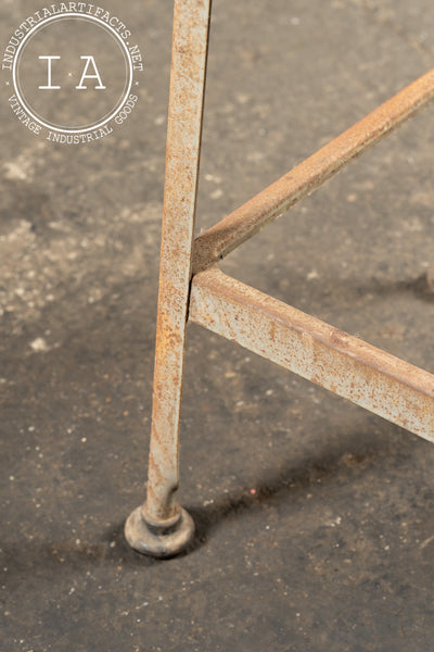 Vintage Industrial Steel Shop Stool